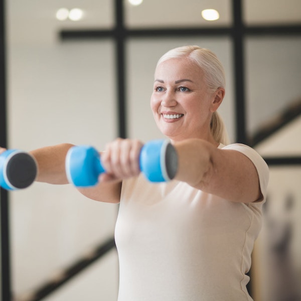 Woman doing strength exercises